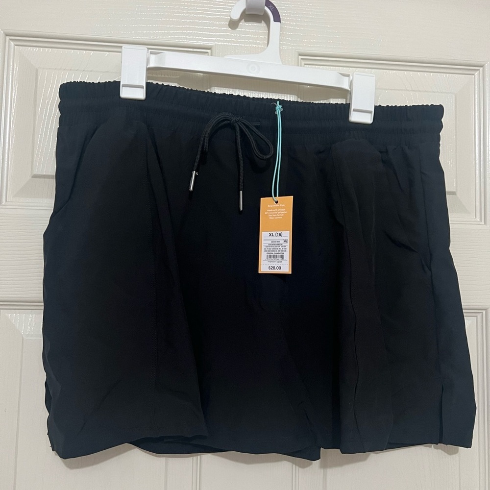Kona Sol Black Swim Coverup Shorts